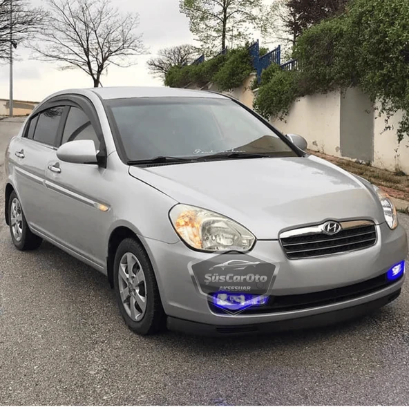 Hyundai Accent Era 2006-2012 Uyumlu Üniversal V2 Laguna Lip Esnek Ön Lip 2 Parça Tampon Altı Dil Karlık Ön Ek - 3