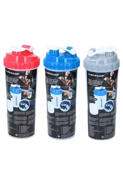 DUNLOP Fitness Shaker Şişesi Kırmızı - 2