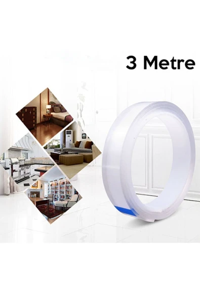 Kitchen Store Çift Taraflı Bant Nano Teknolojili Süper Güçlü Bant Yapıştırıcı Nano Teknolojili Bant