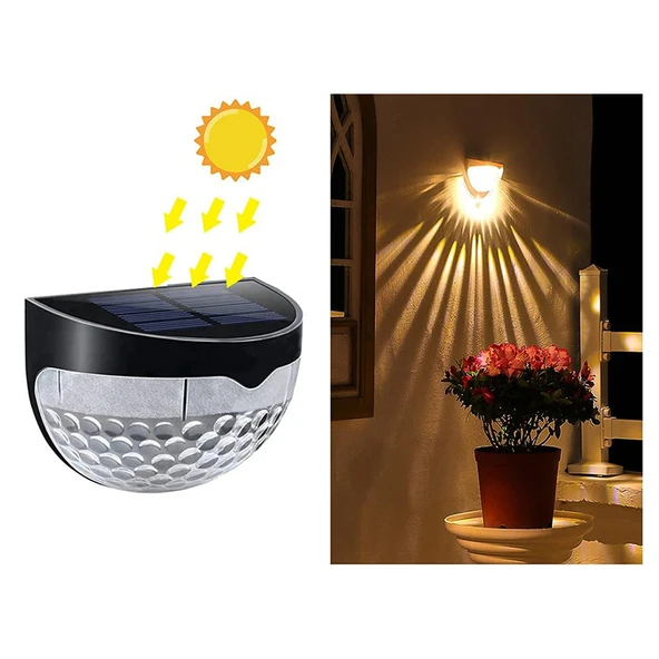 Greentech Güneş Enerjili Duvar ve Çit LED Aydınlatma 4 Adet / GT-SL23 - 9