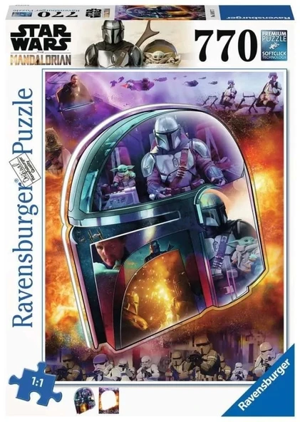 Ravensburger Star Wars The Mandalorian: Helmet 770 Parça Puzzle