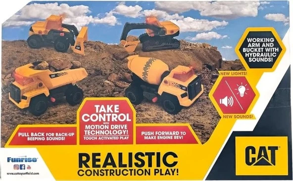 CAT İnşaat Oyuncakları Çimento Karıştırıcı - 4