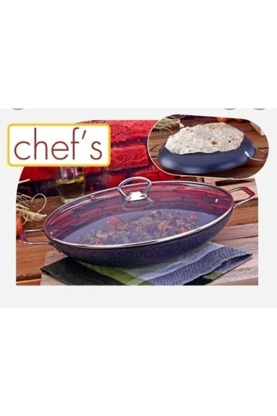 Chef's Kapaklı Kavurma Sacı 32cm - 2
