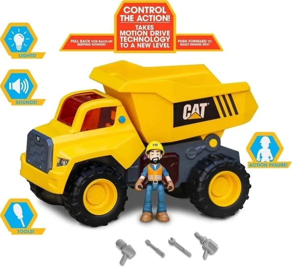 CAT İnşaat Oyuncakları Elektrikli Damperli Kamyon - 5