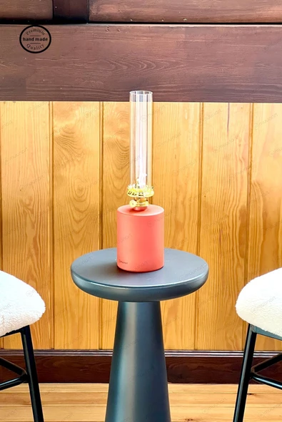 muunart Premium Serisi Gaz Lambası - Mat Turuncu Uzun Model - 5