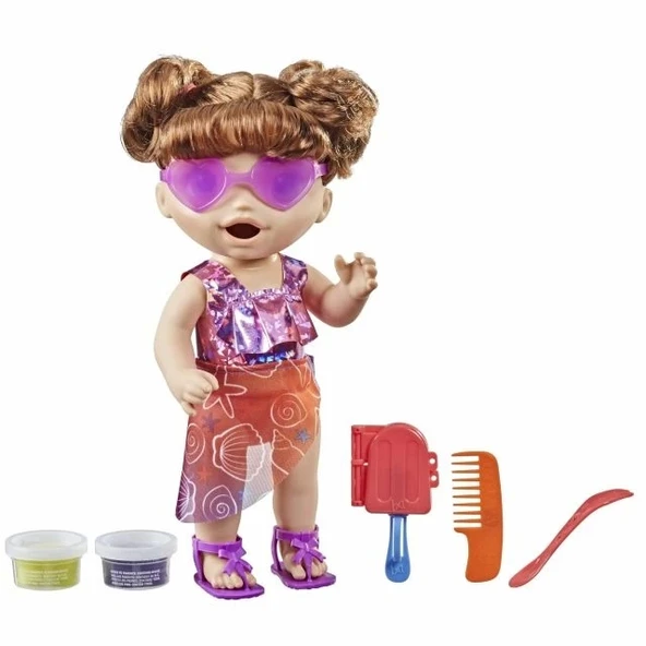 Baby Alive Sunshine Atıştırmalıkları Oyuncak Bebek Yeme ve Kaka Yapma