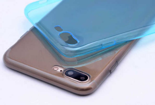 Apple iPhone 7 Plus Kılıf Zore Ultra İnce Silikon Kapak 0.2 mm - 2