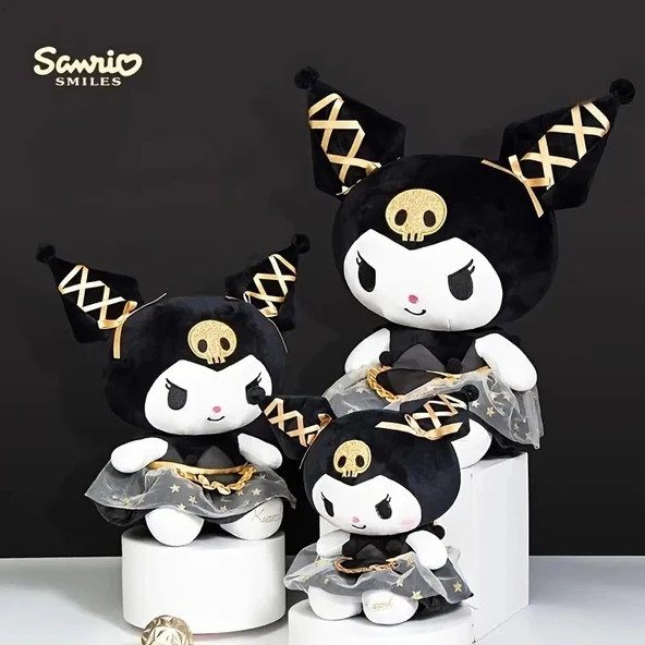 Kuromi Hello Kitty Özel Seri Sanrio 25 Cm Peluş Oyuncak Sanrio Kuromi Plush Hediyelik Oyuncak - 4
