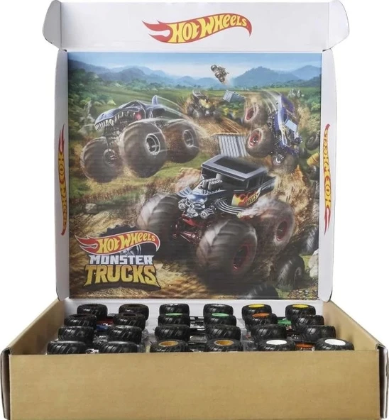 Hot Wheels Monster Trucks Oyuncak Kamyon 12'li Paket - 5