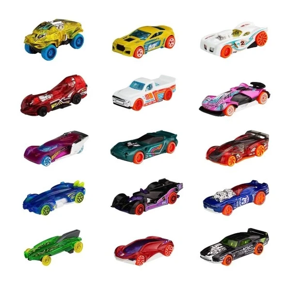 Hot Wheels 15 Araçlı Oyuncak Arabalar Seti 15 Die-Cast Cars - Style 1