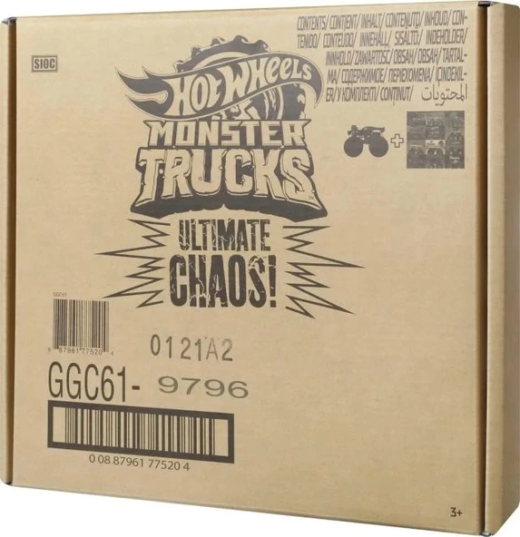 Hot Wheels Monster Trucks Oyuncak Kamyon 12'li Paket - 6