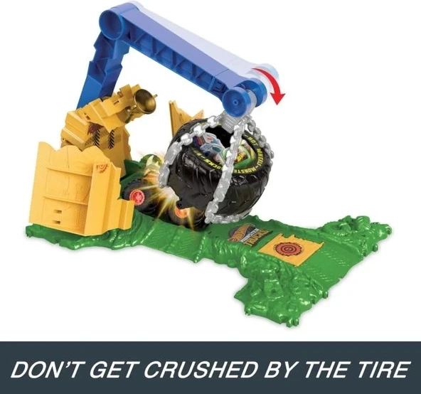 Hot Wheels Rhinomit Scale Rhinomit ve 2 Ezilmiş Araba - 4