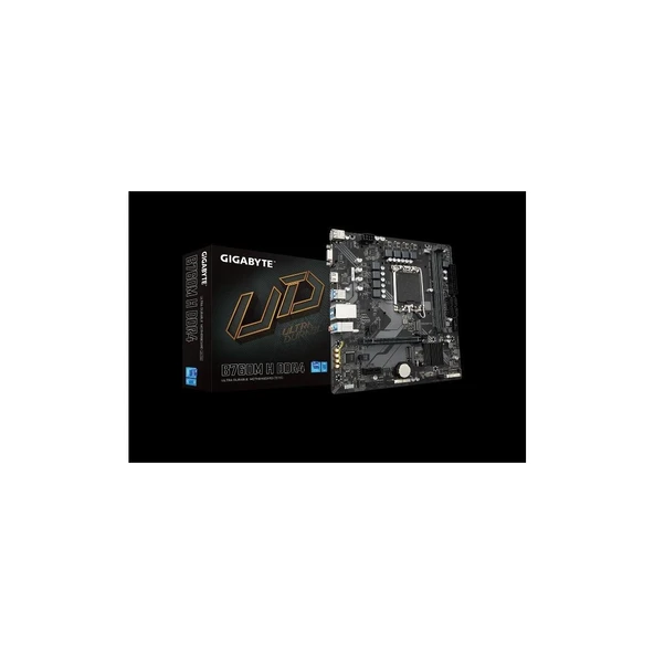 Gigabyte B760M-H-DDR4 Intel B760 Soket 1700 DDR4 3200MHz mATX Gaming Anakart