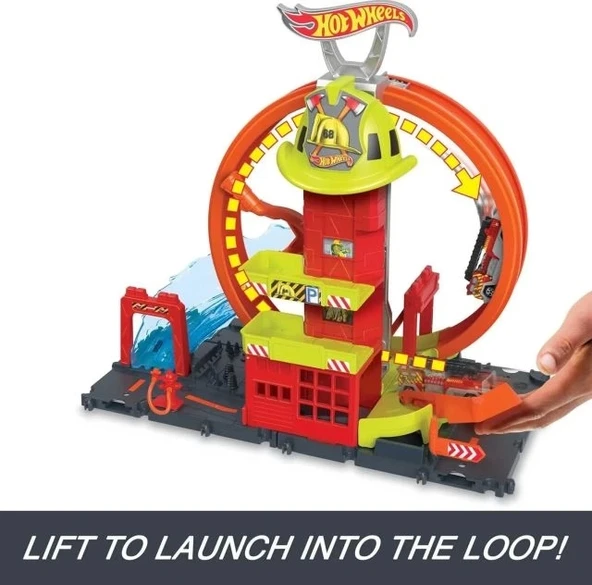 Hot Wheels City 1:64 Oyuncak Araba Pist Seti - 10