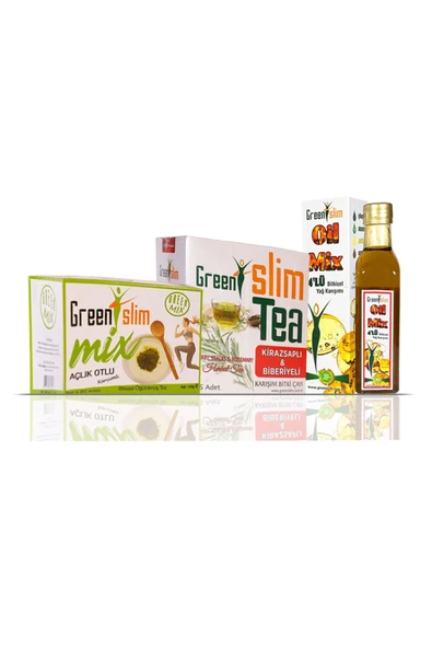 Mix Çay-toz-yağ 3'lü Destek Set Açlık Otlu Detox Detoks Set1 - 3