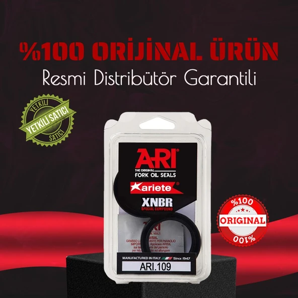 ARIETE YAMAHA TDM 900 (2002-2014) ÖN AMÖRTİSÖR YAĞ KEÇESİ ÇİFT YAYLI 43X55X9,5/10,5 - Resim 2