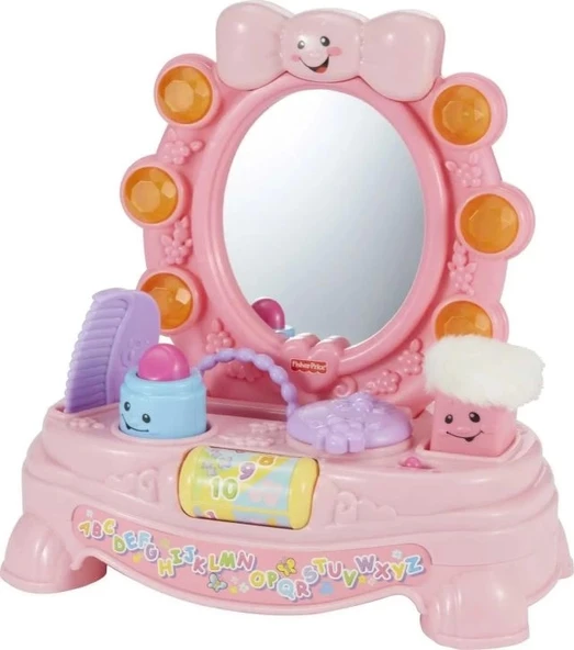Fisher-Price Sihirli Müzikli Ayna Rol Yapma Makyaj Seti Frustration-Free Packaging