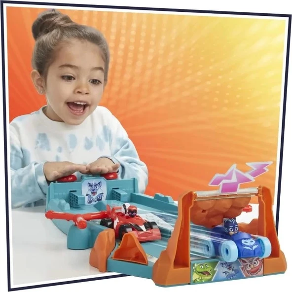 PJ Masks Animal Power Smash ve Zoom Yarış Pisti Oyuncak - 4