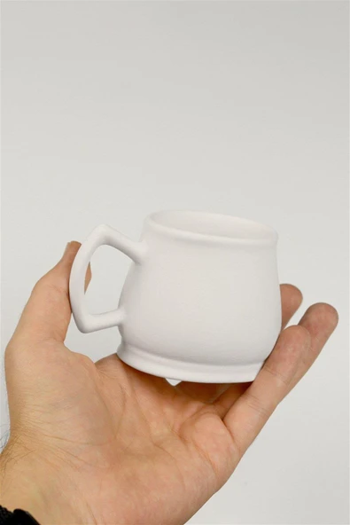 Yağmur Kupa - Seramik Bisküvi 8'li (Ham Ürün) - Resim 5