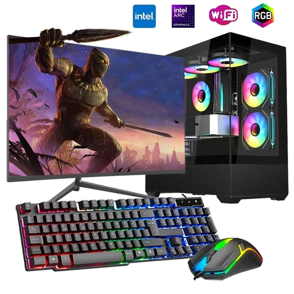 İ7 12700F 16GB DDR4 1TB m2 12GB ARC B580 27" 165Hz Monitörlü Oyun Bilgisayarı ürün görseli