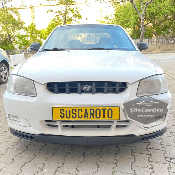 Hyundai Accent Admire Milenyum 2000-2006 Uyumlu Üniversal V2 Laguna Lip Esnek Ön Lip 2 Parça Tampon Altı Dil Karlık Ön Ek - Resim 5