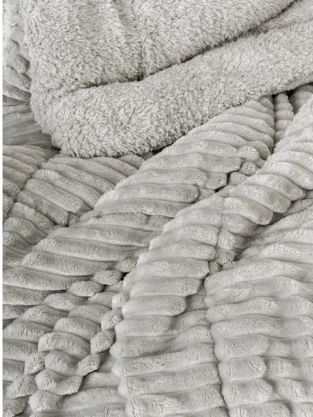 Cotton Box Wave Tek Kişilik Yorgan Gri 155x215 cm - 2