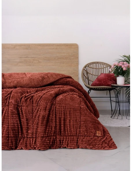 Cotton Box Wave Tek Kişilik Yorgan Tarçın 155x215 cm