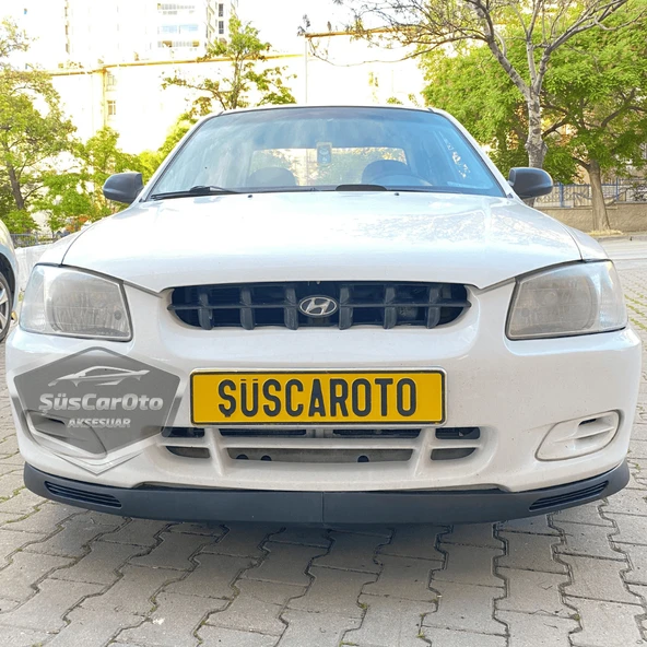 Hyundai Accent Admire Milenyum 2000-2006 Uyumlu Üniversal V2 Laguna Lip Esnek Ön Lip 2 Parça Tampon Altı Dil Karlık Ön Ek - Resim 9