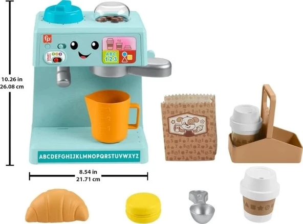 Fisher-Price Öğrenin Öğrenin ve Servis Edin Kahve Kafe Oyun Seti - 6