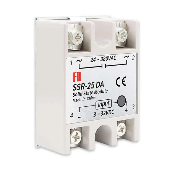 SSR-25DA SSR Röle AC Çıkış DC Tetik  25A AC 24-380V Tek Fazlı Solid State Röle Elektronik Anahtar Termostat Resiztans Motor Lamba Makine - Resim 3