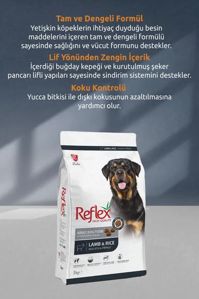 REFLEX Kuzulu Yetişkin Köpek Maması 15 Kg - 4
