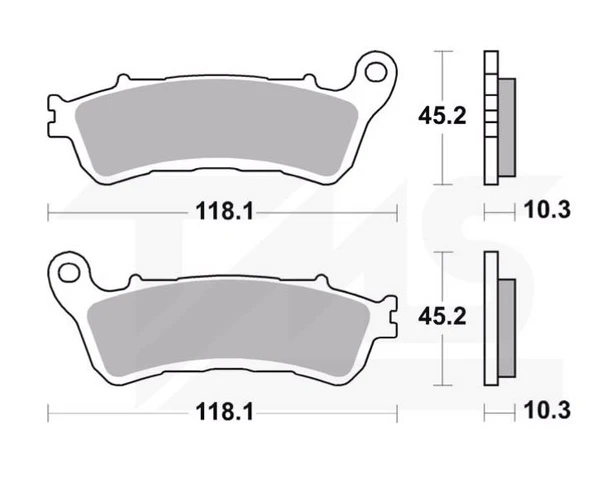 BRAKİNG HONDA GL1800 GOLDWİNG (2018-2024) SİNTERLİ ÖN FREN BALATASI - Resim 2