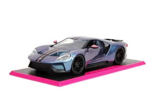 Jada Toys Pembe Fişler 1:24 W7 2017 Ford GT Döküm Araba