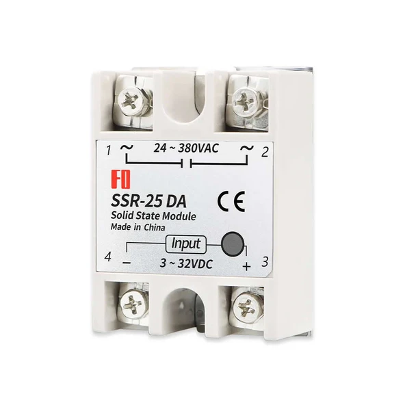 SSR-25DA SSR Röle AC Çıkış DC Tetik  25A AC 24-380V Tek Fazlı Solid State Röle Elektronik Anahtar Termostat Resiztans Motor Lamba Makine - Resim 6