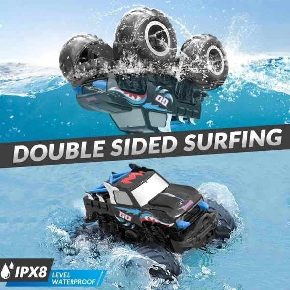 EXHOBBY Amfibi Uzaktan Kumandalı Araba 2.4GHz 1:20 - 4