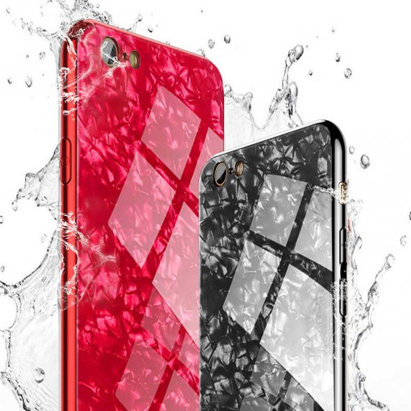 Apple iPhone 7 Kılıf Zore Marbel Cam Silikon - 2