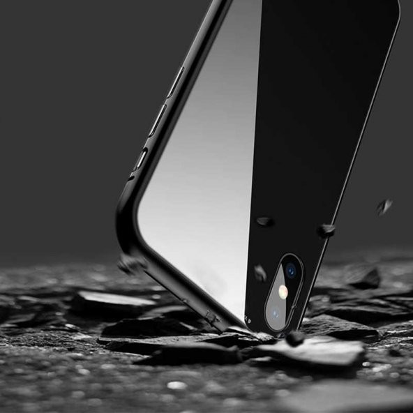 Apple iPhone X Kılıf Voero 360 Magnet Case - 5
