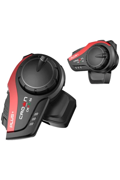 CROWN MİCRO CMMK-06 PLUS+ 6 KİŞİLİK MOTOSİKLET KASK BLUETOOTH İNTERKOM SETİ - 3