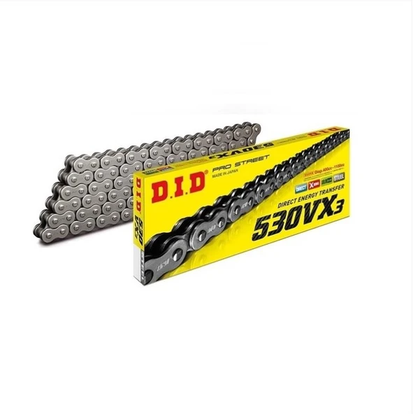 DID DUCATİ MULTİSTRADA 1200 PİKES PEAK (2012-2017) 530-108 X-RİNGLİ ZİNCİR (ÇELİK RENK) ürün görseli