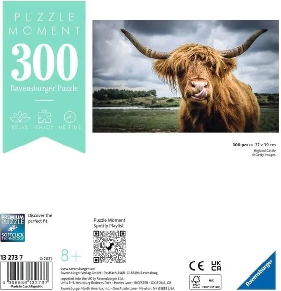 Ravensburger Highland Sığır 300 Parça Puzzle - 13273 - - 2