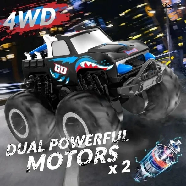 EXHOBBY Amfibi Uzaktan Kumandalı Araba 2.4GHz 1:20 - 6