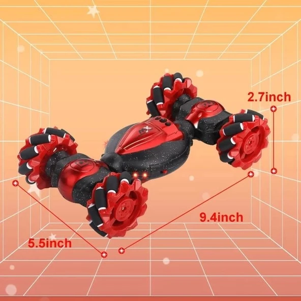 BIRANCO. RC Dublör 2.4GHz 4WD Uzaktan Kumandalı Araba - 9