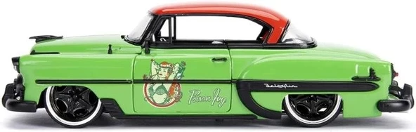 JADA Toys DC Comics Poison Ivy ve 1953 Chevy Bel Air Pres Döküm Araba - 4