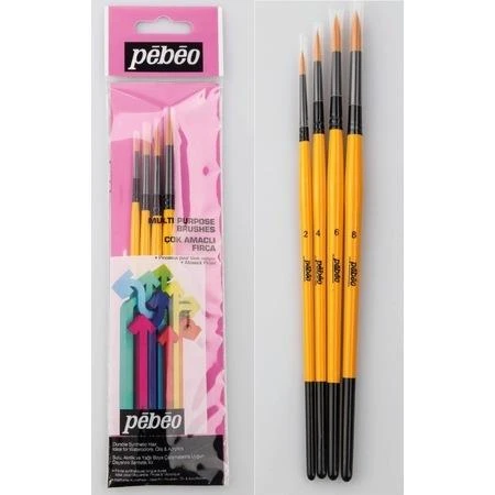 Pebeo Sulu Boya Fırça Seti 4 Lü SET-2