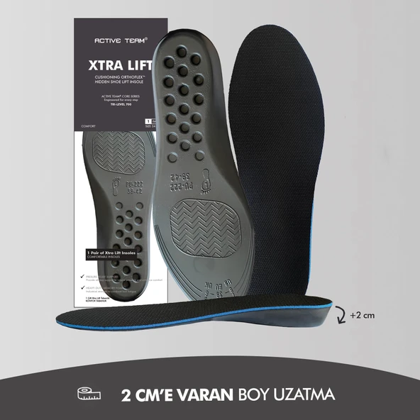 BU02 - 2 Cm Boy Uzatıcı | Gizli Topuk Yükseltici, Yastıklamalı Boy Uzatma Iç Tabanlık - 1