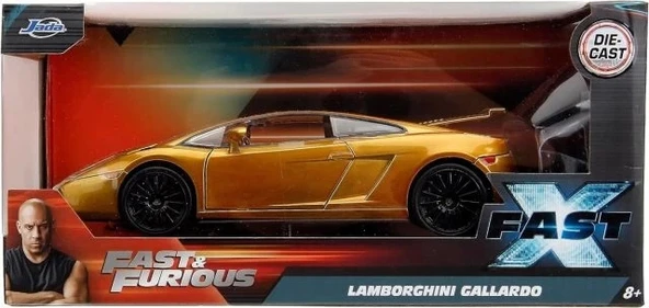 Jada Toys Hızlı ve Öfkeli Hızlı X 1:24 Altın Lamborghini Gallardo Araba - 7