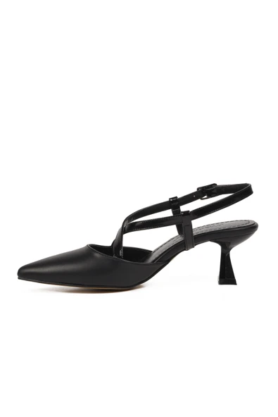 Ayakmod Siyah Kadın Topuklu Ayakkabı 357078 Z - 2