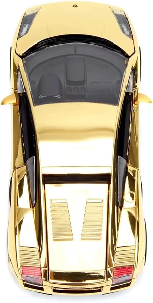 Jada Toys Hızlı ve Öfkeli 1:24 Lamborghini Gallardo Altın Krom Döküm Araba - 10