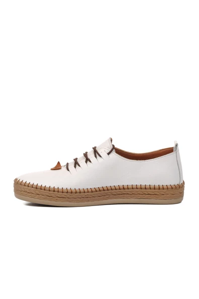 Ayakmod Beyaz  Kadın Günlük Ayakkabı 394163 Z - Resim 2