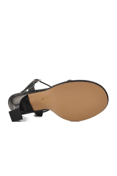 Ayakmod Siyah Kadın Topuklu Sandalet 336472 Z - 5